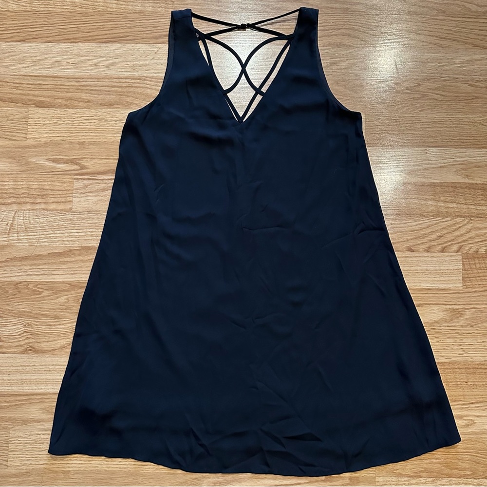 HYFVE black criss cross shift dress